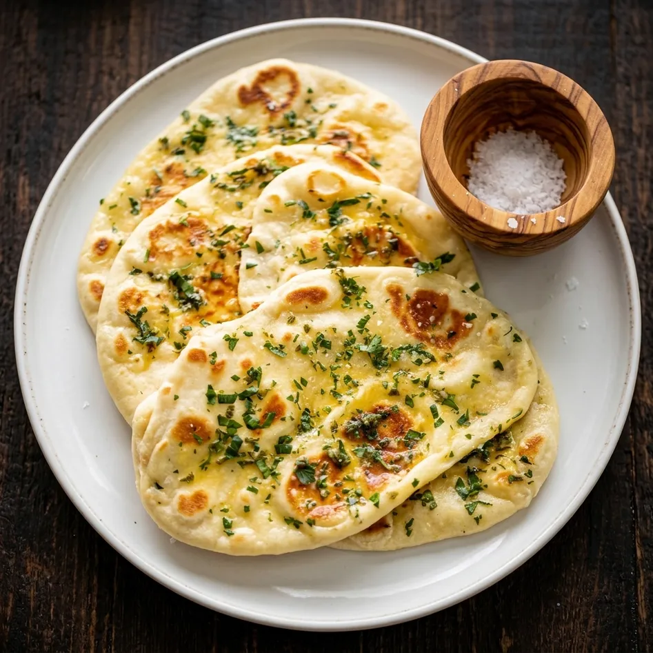 Indian breads and naan with curries at The Butter Kitchen, Wye Road Sherwood Park